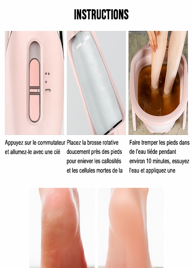 Appareil Électrique pour avoir des pieds lisses