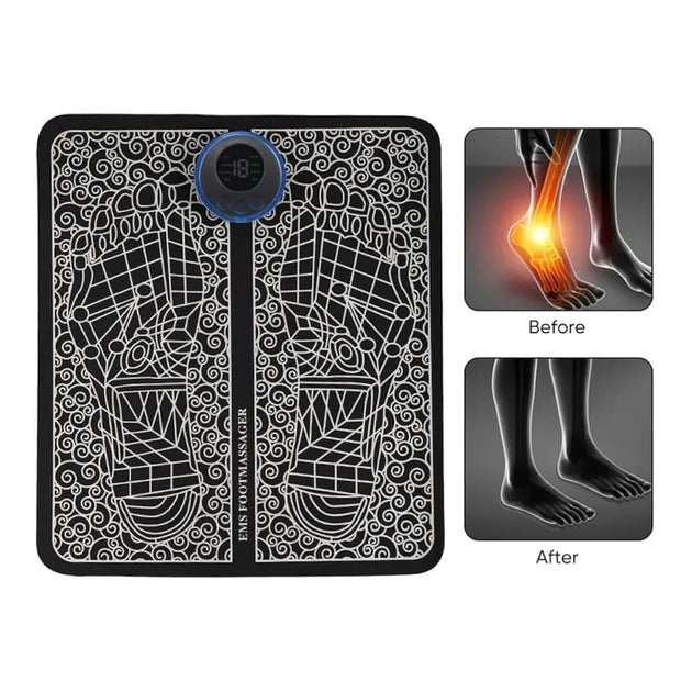 Tapis de Massage Électrique EMS – Relaxation Totale des Pieds !
