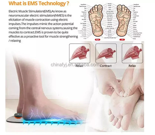 Tapis de Massage Électrique EMS – Relaxation Totale des Pieds !