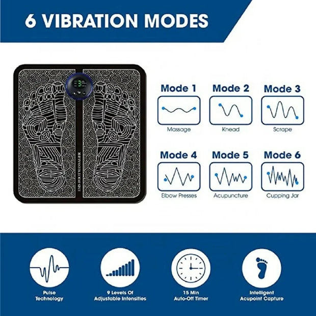 Tapis de Massage Électrique EMS – Relaxation Totale des Pieds !