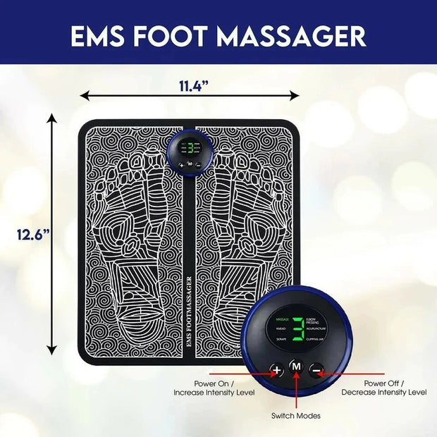 Tapis de Massage Électrique EMS – Relaxation Totale des Pieds !